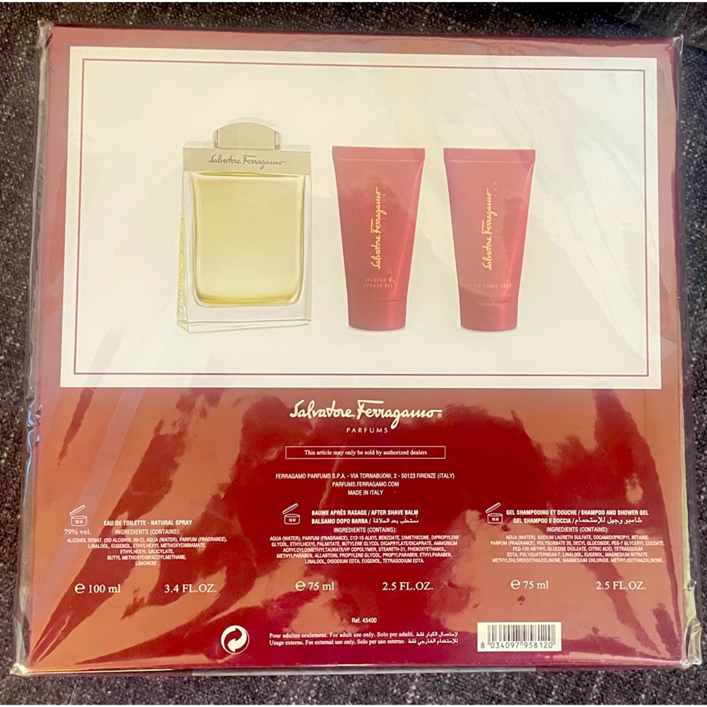 Brand New Salvatore Ferragamo Men’s Pour Homme Gift set